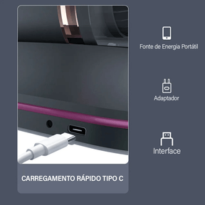 Aspirador Portátil AeroClean™ - Aspirador de Mão e Higienizador com Tecnologia UV-C Antiácaros!!