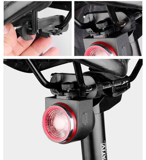 Alarme Anti-Roubo para Bicicletas + Luz traseira de freio automático